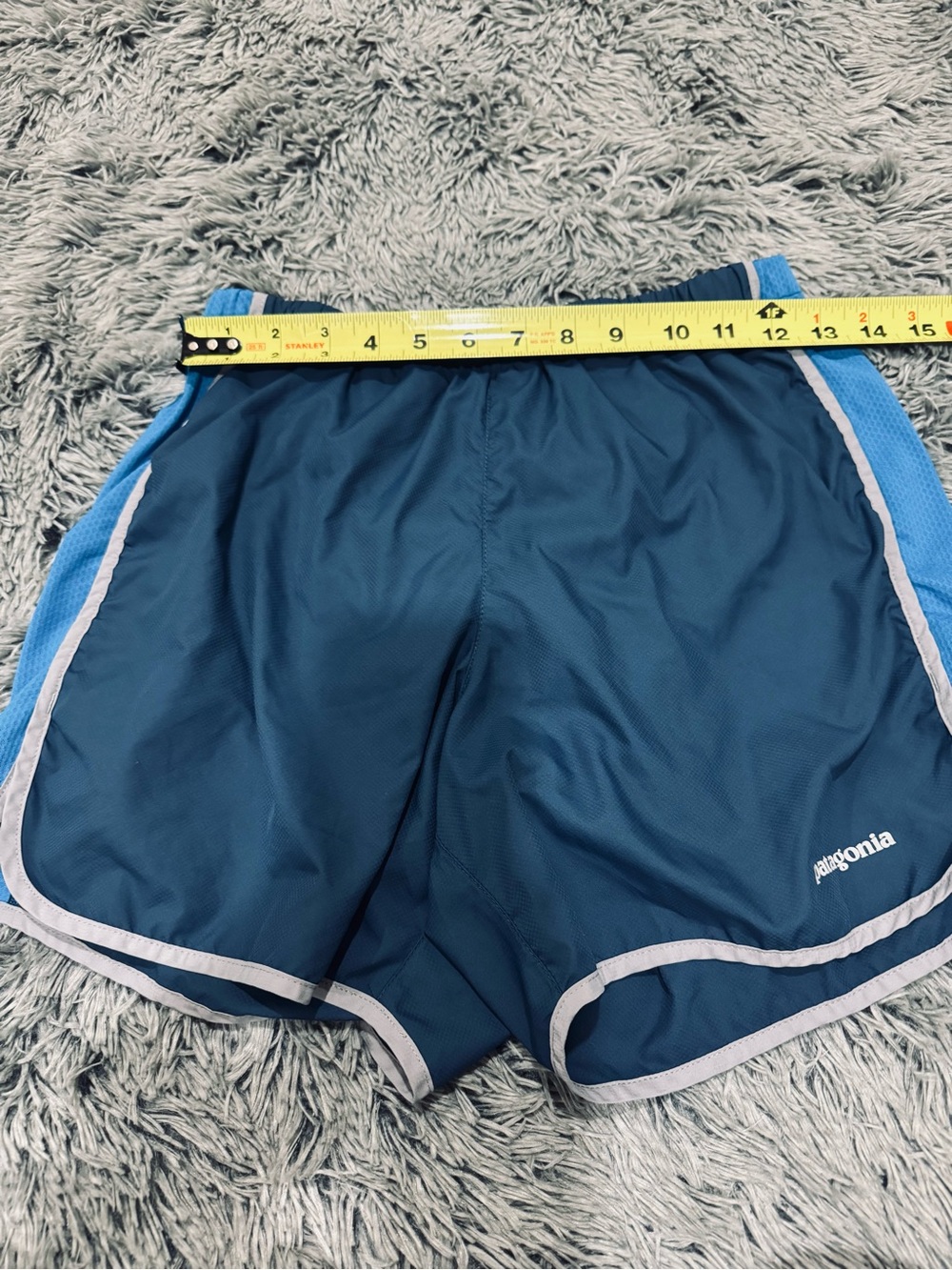 Patagonia Men’s S Blue Running Shorts Built-In Liner - Picture 8 of 9